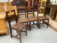 4 WOOD CHAIRS