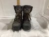 WOLVERINE STEEL TOE WORK BOOTS - SIZE 7EW - 2