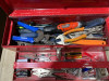 Red toolbox and contents - 2