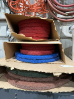 Three boxes of buffing wheels