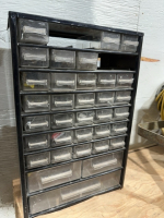 Plastic organizer with some contents