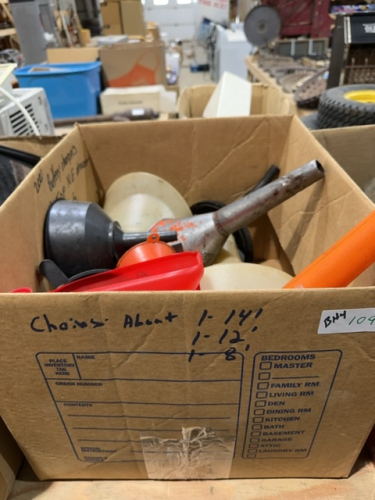 Box of funnels