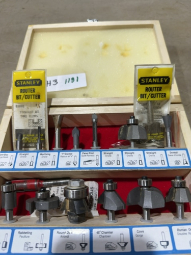 Stanley Router bit set