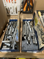 Two trays of mixed tools