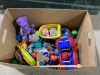 BOX W/ MISC KIDS TOYS - 2