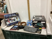 SKATING RINK, BIKE HELMET, LEATHER BELT, OSTER CLIPPERS