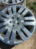 Ford five bolt Polished aluminum rims - 2