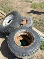 Pallet of mixed tires and rims