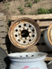 Four steel 16 inch trailer rims - 5