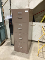 4-DRAWER BROWN LEGAL FILING CABINET