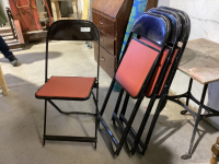 (4) METAL FOLDING CHAIRS