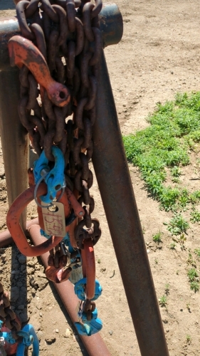 FOUR 3-ft chain slings