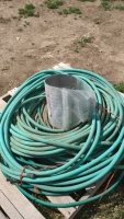 Garden hose and fire starting bucket