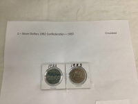 (2) 1982/83 SILVER DOLLARS - CONFEDERATION