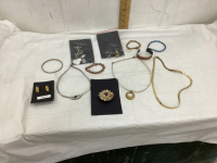 BOX OF MISC COSTUME JEWELRY