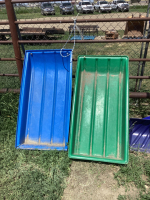 (2) PLASTIC SLEDS