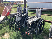 (3) FOLDING WHEELCHAIRS