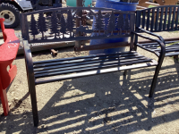 METAL GARDEN BENCH - WESTERN THEME