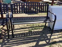 METAL GARDEN BENCH