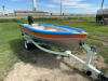 12 foot ALTIC aluminum fishing boat on trailer - 3