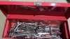 RED TOOLBOX WITH ASSORTED WRENCHES - 2