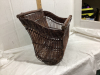 SLEIGH SHAPED MAGAZINE RACK/ STORAGE BASKET - 2