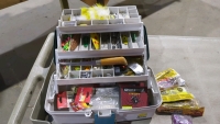 PLANO TACKLE BOX WITH LOTS OF CONTENTS