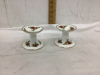 ROYAL ALBERT - “OLD COUNTRY ROSE” TAPER CANDLE HOLDERS