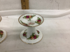 ROYAL ALBERT - “OLD COUNTRY ROSE” TAPER CANDLE HOLDERS - 2