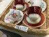 FLAT OF TEA CUPS & SAUCERS - 3