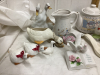 (2) BOXES W/ MISC CERAMIC & PORCELAIN ORNAMENTS - DUCKS, GEESE, SWANS - 2