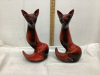 (2) STYLIZED FOXES - UNKNOWN IF BMP