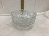 PINWHEEL CRYSTAL BOWL W/ 3 LEGS