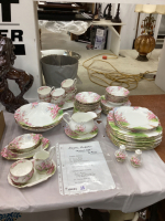 ROYAL ALBERT “BLOSSOM TIME” DISH SET - 70 PIECES