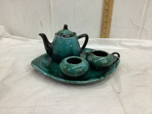 BMP TEA SET ON PLATTER - MARKED