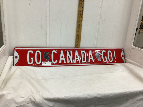 METAL SIGN - “GO CANADA GO”