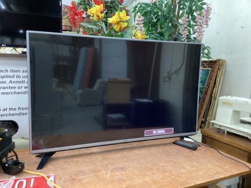 48” LG FLAT SCREEN TV W/ REMOTE