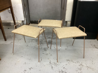 SET OF 3 STACKING STOOLS