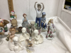 FLAT W/ COLLECTION OF CERAMIC/PORCELAIN FIGURINES - 2