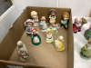 FLAT W/ COLLECTION OF CERAMIC/PORCELAIN FIGURINES - 4