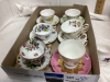 (2) FLATS OF TEA CUPS & SAUCERS - 4