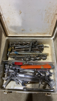 MISC WRENCHES, DRILL BITS, TOW ROPE, BOOSTER CABLES