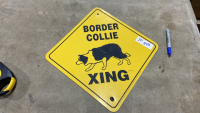 “BORDER COLLIE XING” SIGN