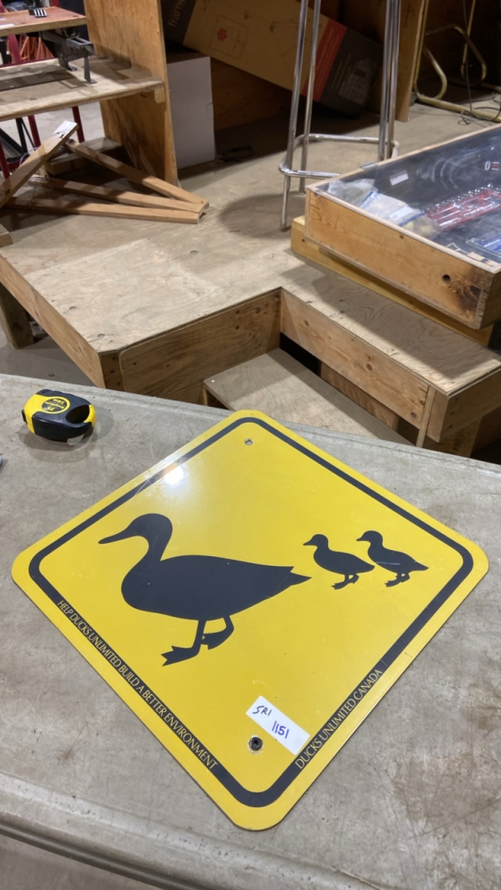 Utility Duck Sign DUCKS UNLIMITED “ SIGN