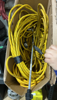 BOX WITH EXTENSION CORDS AND SPRAYER WAND