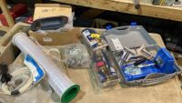 USED DOOR KNOBS, SHRINK WRAP,CASTERS, POCKET HOLE JIG