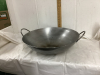 LARGE STAINLESS STEEL WOK - STOVETOP