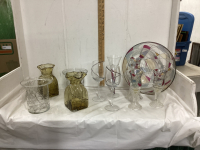 COLLECTION OF DECOR GLASSWARE