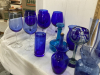 (2) BOXES W/ BLUE GLASSWARE - 2