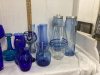 (2) BOXES W/ BLUE GLASSWARE - 3